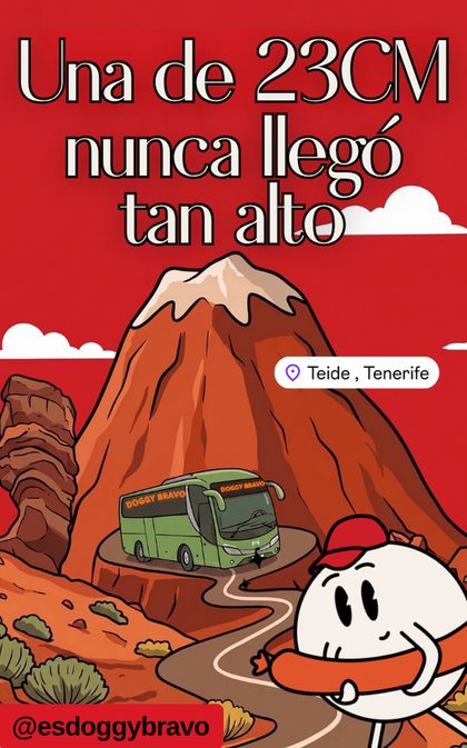 Una de 23 cm nunca llegó tan alto